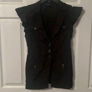 Sleeveless Black Blouse